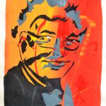 Bruce Helgeson musician
A paper stencil screen print m of Bruce Helgeson the Jazz Musician and guitar teacher. Check his site http://brucehelgeson.tripod.com/