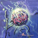 BRILLIANCE acry;lic on canvas 10" x 10 "
