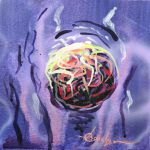 CONFIDENCE AFFIRMATION acrylic on canvas 10" x 10"