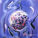 JOY OF DANCE acrylic on canvas 10" x 10"